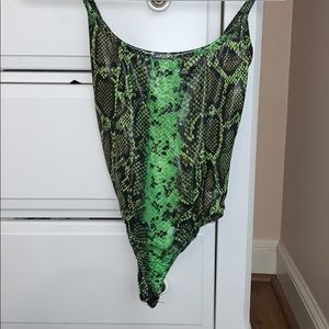 Snakeskin Boohoo Bodysuit